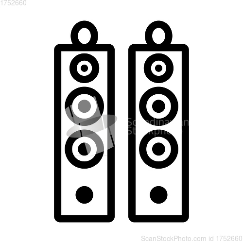 Image of Audio System Speakers Icon