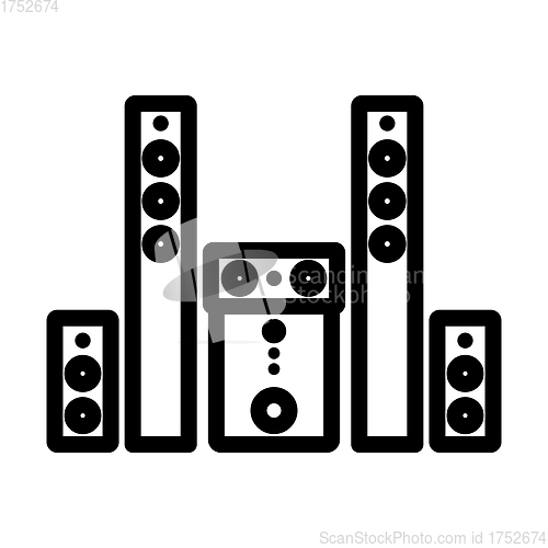 Image of Audio System Speakers Icon