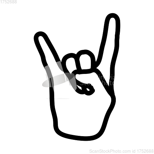 Image of Rock Hand Icon
