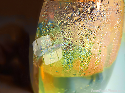 Image of Multicolor illuminated background with backlight, close-up