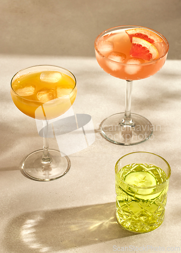 Image of various cocktail glasses