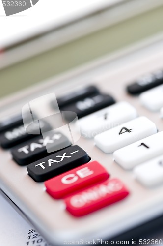 Image of Tax calculator keypad