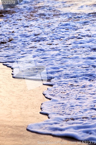 Image of Waves breaking on tropical shore