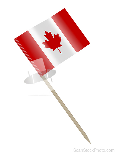 Image of Canadian flag toothpick