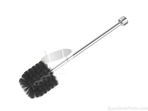 Image of Silver toilet brush
