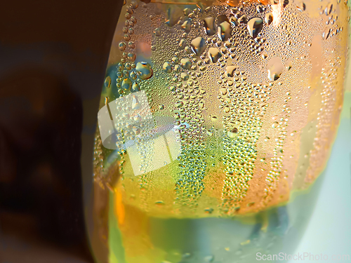 Image of Multicolor illuminated background with backlight, close-up
