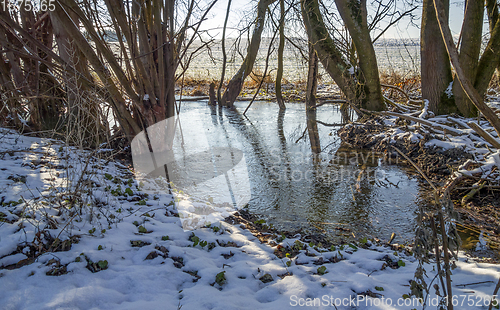 Image of lake at winter time