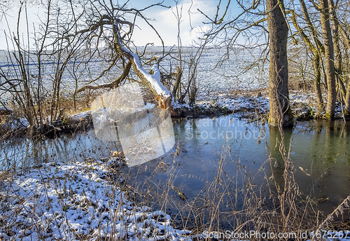 Image of lake at winter time