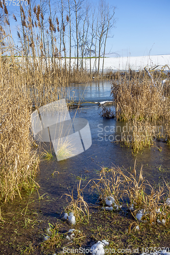 Image of lake at winter time