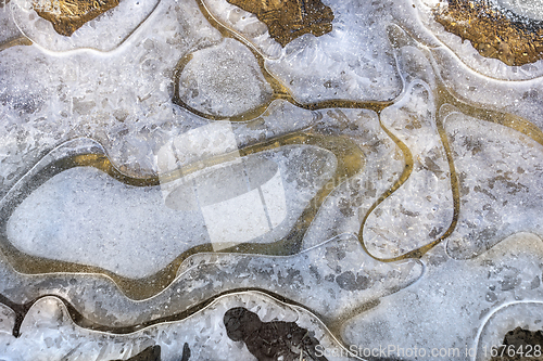 Image of abstract ice pattern