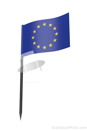 Image of Toothpick with the flag of the European Union