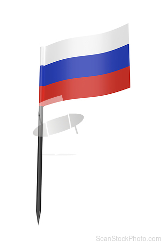 Image of Toothpick with Russian flag