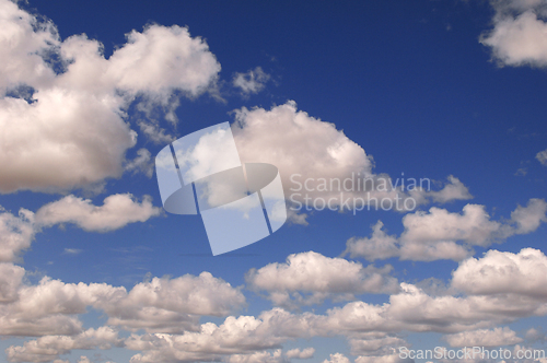 Image of White clouds and blue sky