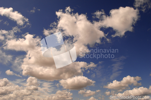 Image of White clouds and blue sky
