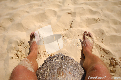 Image of Feet in the sand
