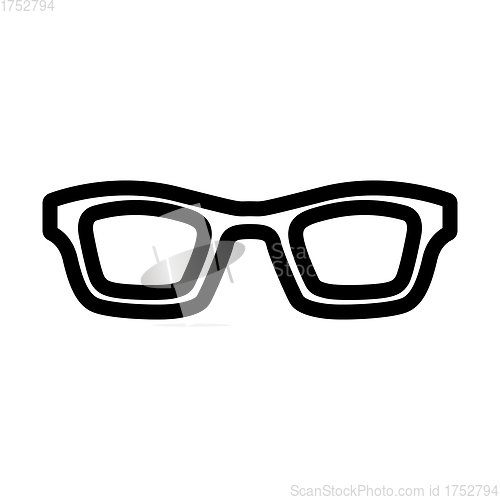 Image of Business Woman Glasses Icon