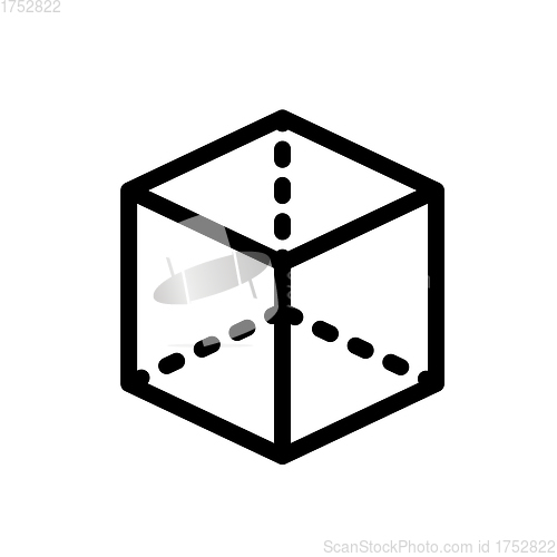 Image of Cube With Projection Icon