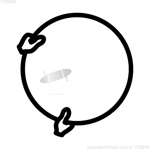 Image of Icon Of Hand Holding Photography Reflector