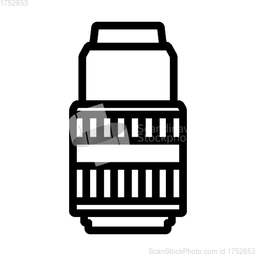 Image of Icon Of Photo Camera Zoom Lens