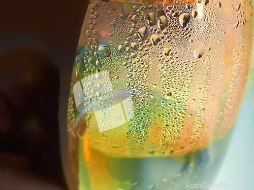 Image of Multicolor illuminated background with backlight, close-up