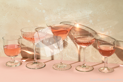 Image of various cocktail glasses