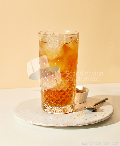 Image of glass of iced juice