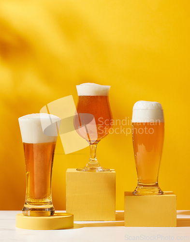 Image of various beer glasses