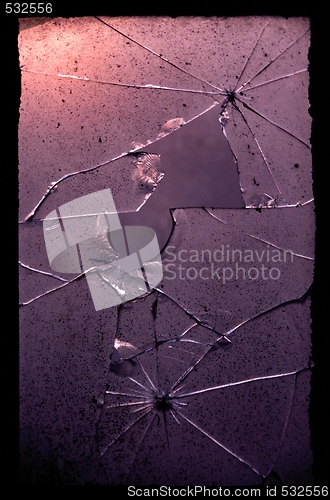 Image of abstract background of cracked glass