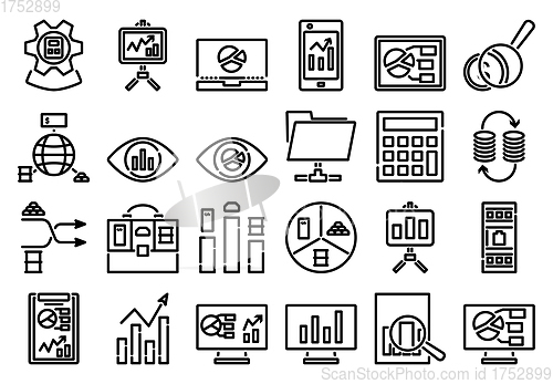 Image of Analytics Icon Set