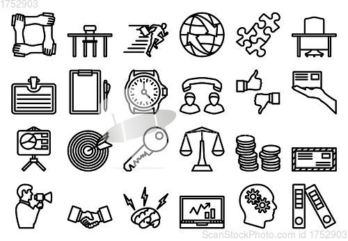 Image of Business Icon Set