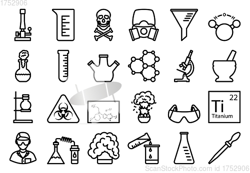 Image of Chemistry Icon Set