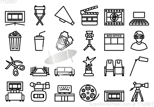 Image of Cinema Icon Set