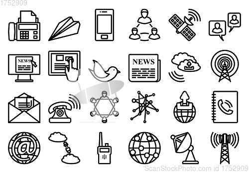 Image of Communication Icon Set