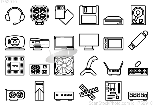 Image of Computer Icon Set