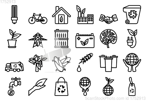 Image of Ecology Icon Set