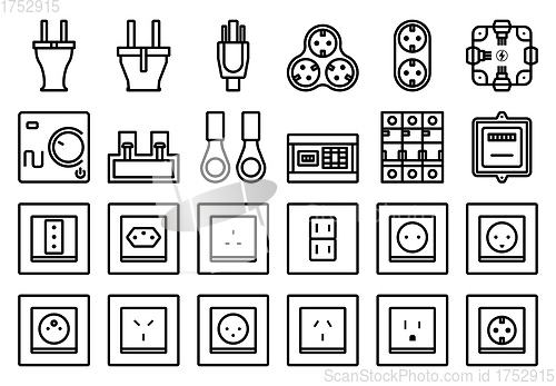 Image of Electrics Icon Set