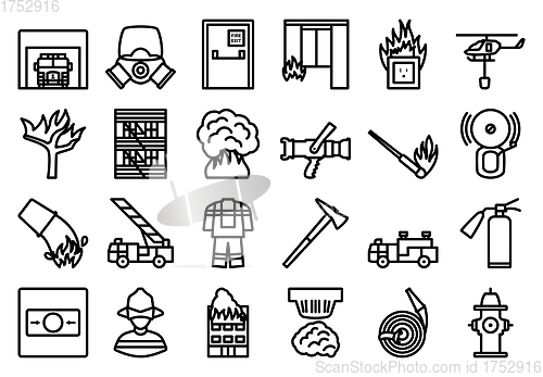 Image of Fire Icon Set