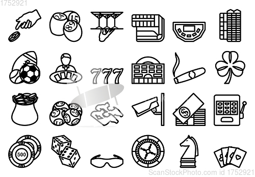 Image of Gambling Icon Set