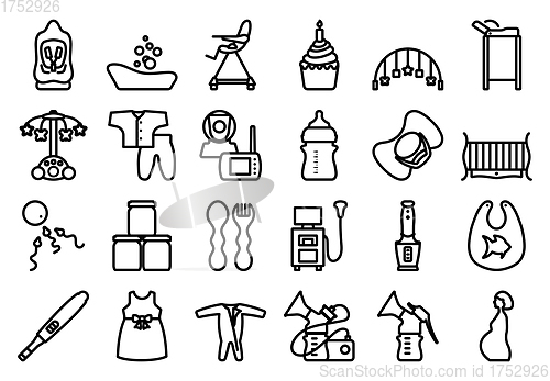 Image of Motherhood Icon Set