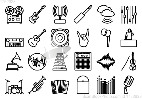 Image of Music Icon Set