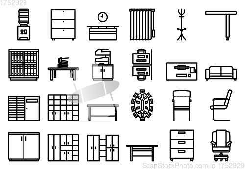 Image of Office Icon Set
