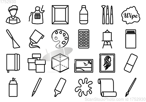 Image of Painting Icon Set