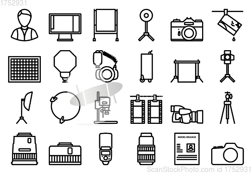 Image of Photography Icon Set