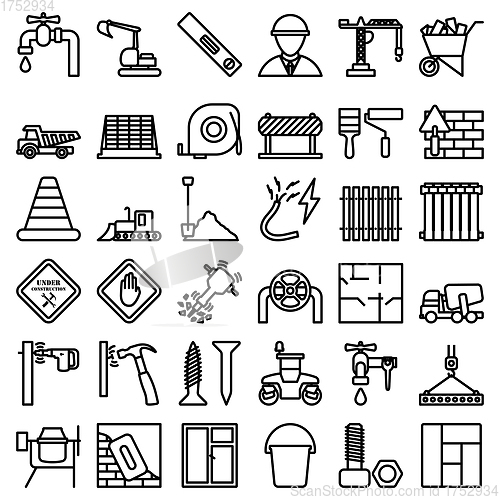 Image of Construction Icon Set