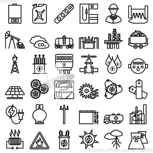 Image of Energy Icon Set