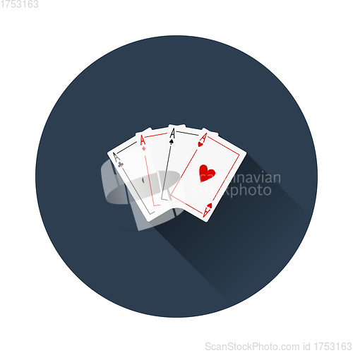 Image of Set Of Four Card Icons