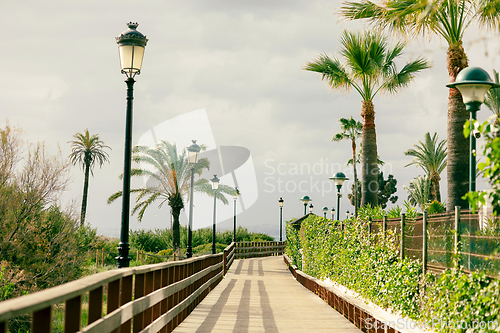 Image of Spanish resort in January