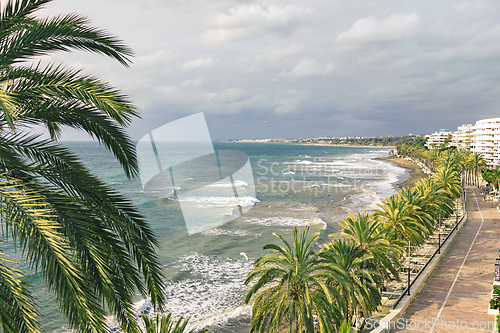 Image of panoramic view of Marbella promenade