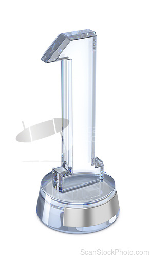 Image of Crystal number one trophy