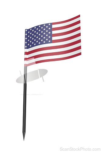Image of American flag toothpick